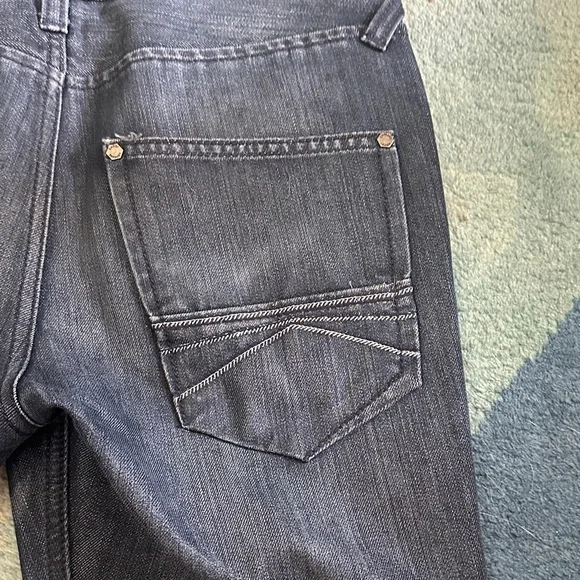 Express Men's Dark Blue Rocco Slim Straight Jeans - Picture 6 of 6